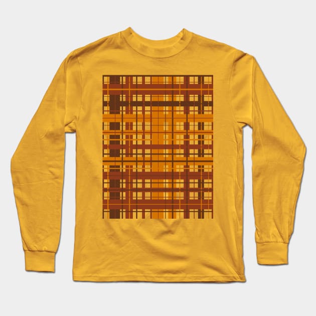 Plaid pattern Long Sleeve T-Shirt by Gaspar Avila